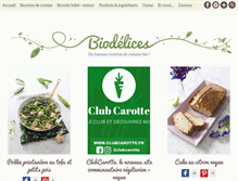 Tablet Screenshot of biodelices.fr